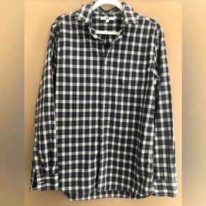 Uniqlo Blue Checkered Button Down
